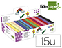 PTE  MODELER LIDERPAPEL VGTALE 15 COLORIS ASSORTIS ASSORTIMENT 15 PAINS DE 150G