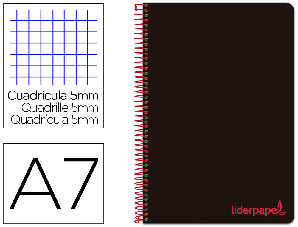 MAISON DE LA PRESSE COMTE  CAHIER SPIRALE LIDERPAPEL ANTARTIK A4