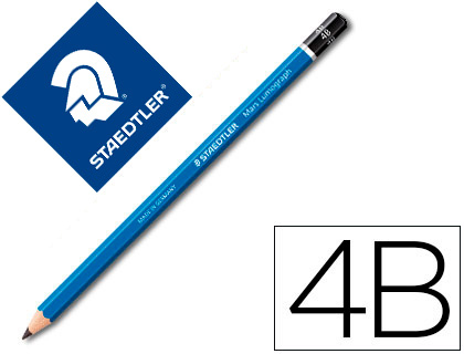CRAYON GRAPHITE STAEDTLER MARS LUMOGRAPH 100 4B HEXAGONAL