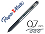 STYLO-BILLE PAPER MATE INKJOY GEL RTRACTABLE CRITURE MOYENNE 0.7MM ENCRE DOUCE GRIP COLORIS NOIR