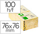 BLOC-NOTES Q-CONNECT QUICK NOTES 76X76MM 1 BLOC 100F REPOSITIONNABLES COLORIS JAUNE