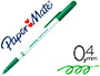 STYLO-BILLE PAPER MATE FINE CARBURE ET MEDIUM CRITURE FINE 0.4MM ENCRE CLASSIQUE BILLE INDFORMABLE COULEUR VERTE