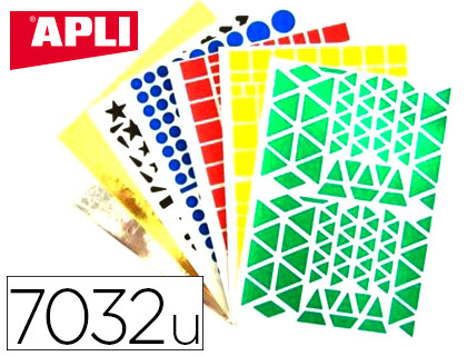 GOMMETTE GOMTRIQUE APLI AGIPA COLORIS ASSORTIS POCHETTE 60F 7032 UNITS