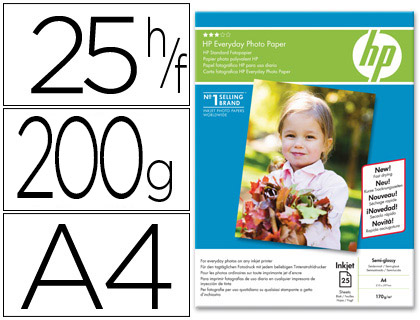 Papier photo HP Advanced, brillant, 250 g/m2, A4, 25 feuilles