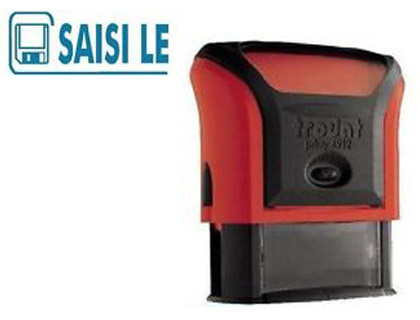 FORMULE COMMERCIALE TRODAT XPRINT SAISI LE EMPREINTE 44X15MM ENCRAGE AUTOMATIQUE RECHARGEABLE BLEU