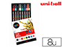 MARQUEUR POSCA PC3M GOUACHE ENCRE INODORE TOUTES SURFACES POINTE FINE CONIQUE COLORIS ASSORTIS TUI 8 UNITS