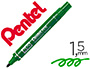 MARQUEUR PENTEL N50 PERMANENT POINTE OGIVE 4.3MM ENCRE  SOLVANT INDLBILE TOUS SUPPORTS CORPS MTAL VERT