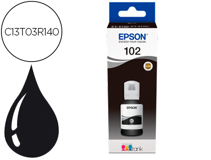 CARTOUCHE EPSON JET ENCRE ECOTANK 102 ET-2700 / 2750 / 3700 / 3750 / 4750  BOTE DE 127 ML NOIR 7500 PAGES