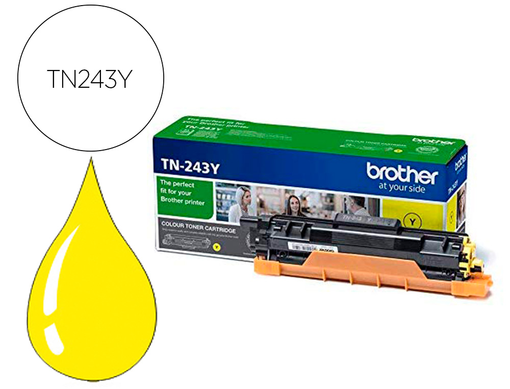 TONER BROTHER TN243Y DCP-L3510CDW / HL- L3270CDW / MFC-L3710CW JAUNE 1000 PAGES