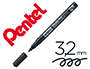 MARQUEUR PENTEL PERMANENT N50S CORPS METAL POINTE       CONIQUE TRES FINE ENCRE       INDELEBILE TOUS SUPPORTS NOIRE