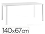 BUREAU MT INTERNATIONAL PLATEAU BLANC MELAMINE 25MM   PIETEMENT ARCHE COLORIS BLANC 140X67CM