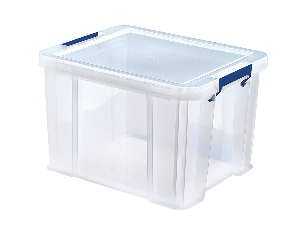 BOITE RANGEMENT FELLOWES POLYPROPYLENE RESISTANT       RECYCLABLE EMPILABLE DOUBLE   BASE RENFORCEE CLIP 36L