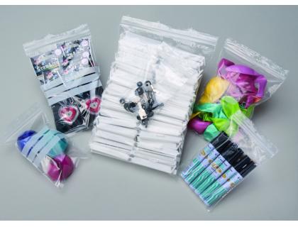 1000 Sachet plastique transparent fermeture zip 50 microns 10 x 18 cm pbag10