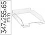 CORBEILLE A COURRIER EXACOMPTA COMBO MIDI POLYSTYRENE SOLIDE STABLE SUPERPOSABLE A4+ 347X255X65MM CRISTAL GLOSSY