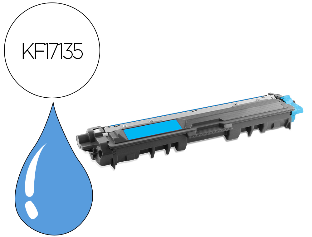 TONER Q-CONNECT COMPATIBLE BROTHER TN247C CYAN 2300P