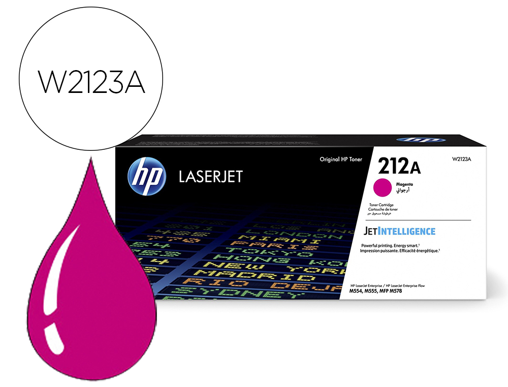 TONER HP ORIGINAL LASERJET 212A MAGENTA 4500 PAGES