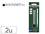 RECHARGE ROLLER MONTEVERDE CROSS F POINTE MOYENNE        COLORIS NOIR BLISTER 2 UNITES