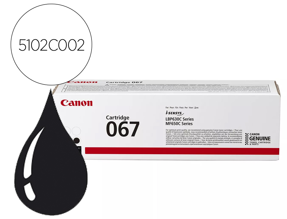 TONER CANON 067 ORIGINAL 1250P NOIR