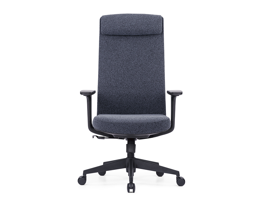 FAUTEUIL OPERATEUR MT INTERNATIONAL TISSU CHINE     APPUI-TETE MECANISME SYNCHRONE SUPPORT LOMBAIRE COLORIS GRIS