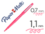 STYLO-FEUTRE PAPER MATE FLAIR CORPS FEUTRE COULEUR ENCRE    POINTE MOYENNE 1,1MM TRACE    0,7MM COLORIS ROSE