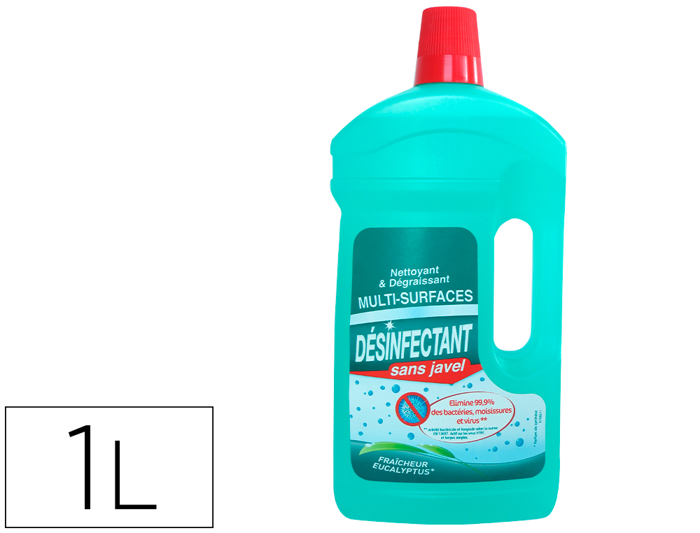 Nettoyant dégraissant désinfectant sans javel spray 500 ml