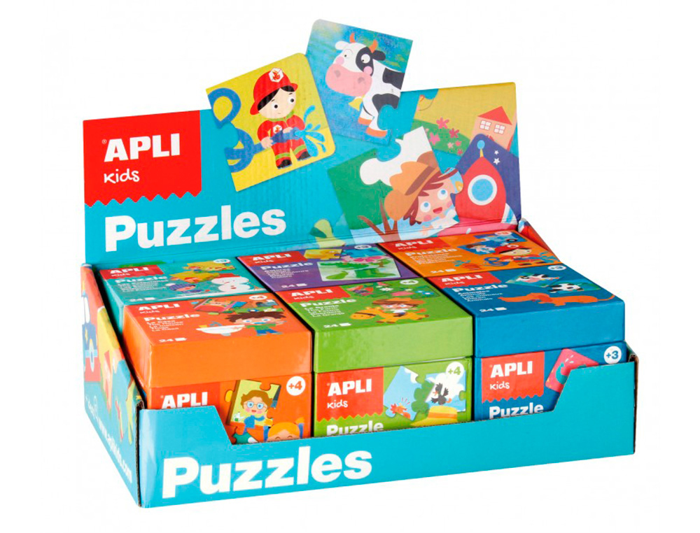 6 PUZZLES APLI KIDS PRESENTOIR DE 6 MODELES       ASSORTIS