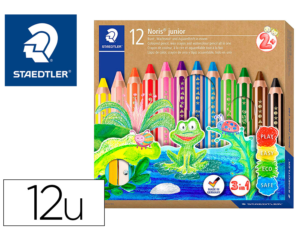 12 crayons de couleur - Couleurs pastel - Design Journey 146C - Staedtler -  Dessiner - Colorier - Peindre