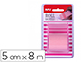 NOTES REPOSITIONNABLES APLI ROULEAU DISTRIBUTEUR 5CMX8M   COLORIS ROSE