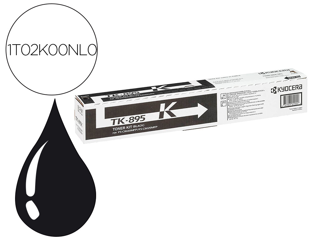 TONER KYOCERA MITA FSC-/8020MCP / 8025MCP /      C8520 / C8525 LASER NOIR     TK895K