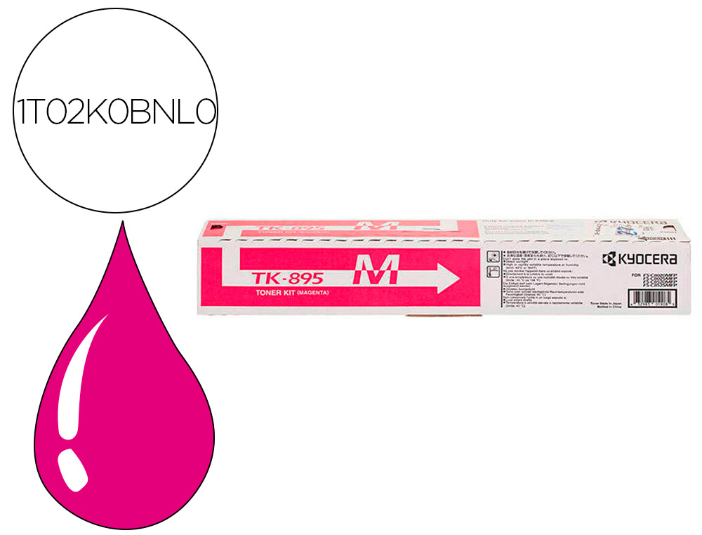 TONER KYOCERA -MITA FSC-8020MCP / 8025MCP / C8520 / C8525 LASER MAGENTA TK895M
