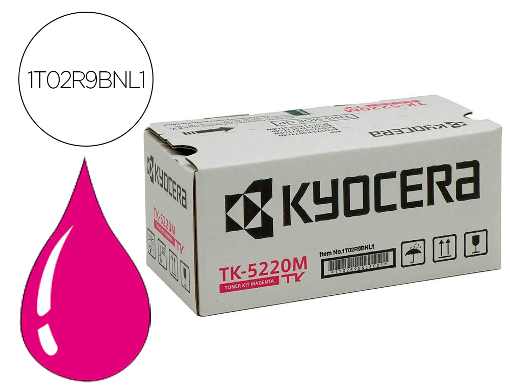 TONER KYOCERA MITA TK-5220M ECOSYS M5521CDW, ECOSYS       M5521CDN MAGENTA 1200 PAG