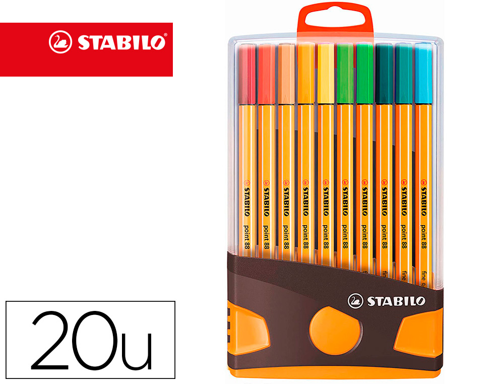 STABILO 20 feutres pointe fine Point 88 ColorParade