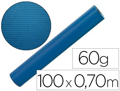 BOBINE COMPTOIR KRAFT VERG 100X0.7M 60G/M2 MANDRIN COLORIS BLEU
