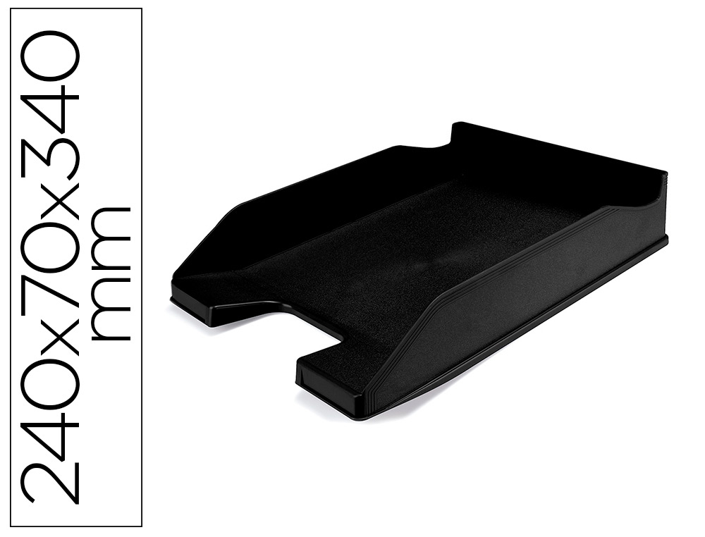 CORBEILLE A COURRIER LIDERPAPEL ECOUSE PLASTIQUE   100% RECYCLE 240X70X340MM     SUPERPOSABLE DOCUMENTS A4
