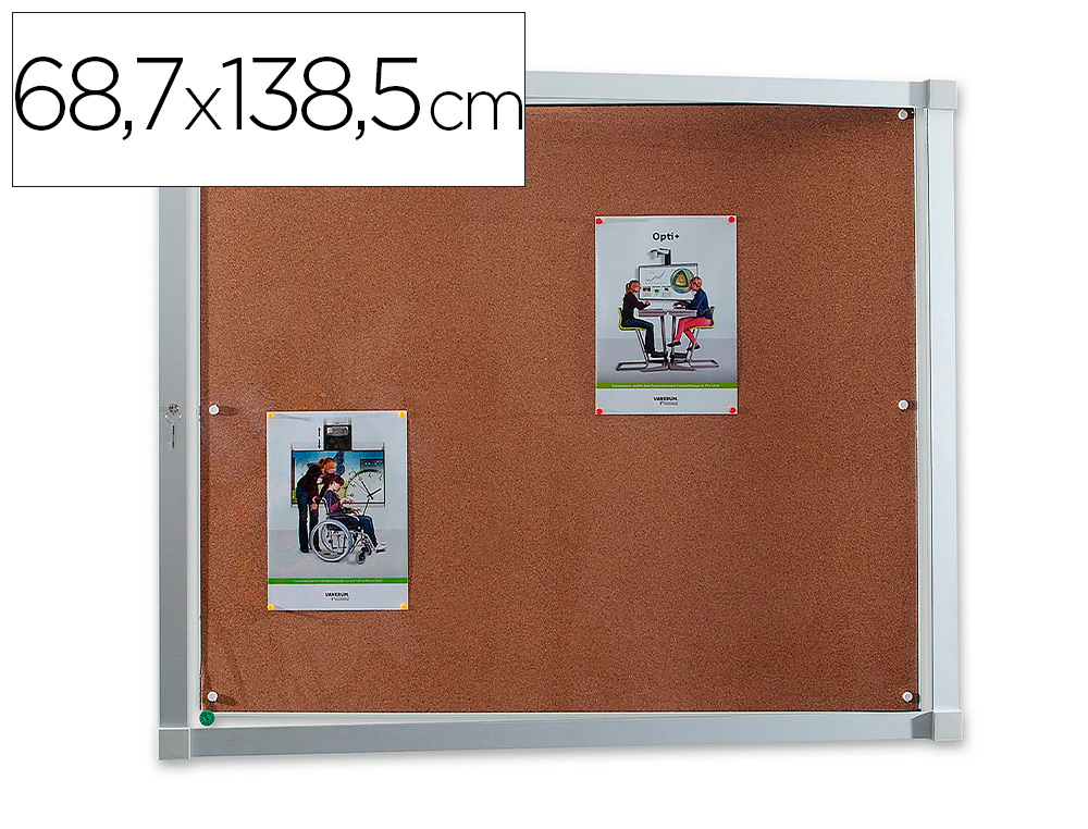 VITRINE AFFICHAGE VANERUM INTERIEUR EXTRA PLATE FOND    LIEGE EN POLYCARBONATE PORTE  BATTANTE SERRURE 12  FEUILLES