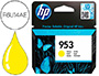 CARTOUCHE HP 953 JET D'ENCRE F6U14AE COULEUR JAUNE 630P