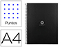 CAHIER SPIRALE ANTARTIK A4 80P 90G COUVERTURE CARTONEE   REGLURE DOT 4 TROUS COLORIS   NOIR
