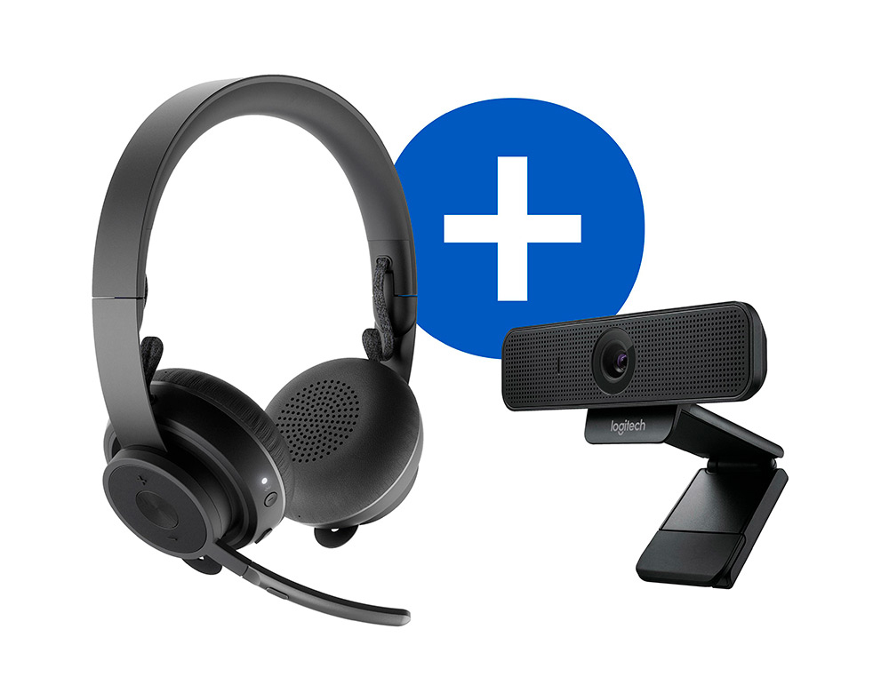 KIT VIDEO CONFERENCE LOGITECH AVEC WEBCAM ET CASQUE AUDIO