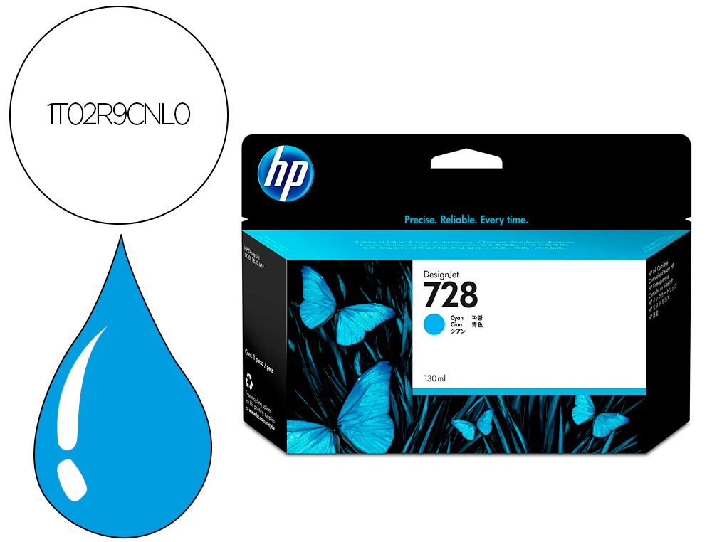 HYPERBURO  CARTOUCHE CANON JET D'ENCRE PGI-2500 XL COULEUR CYAN 1500P