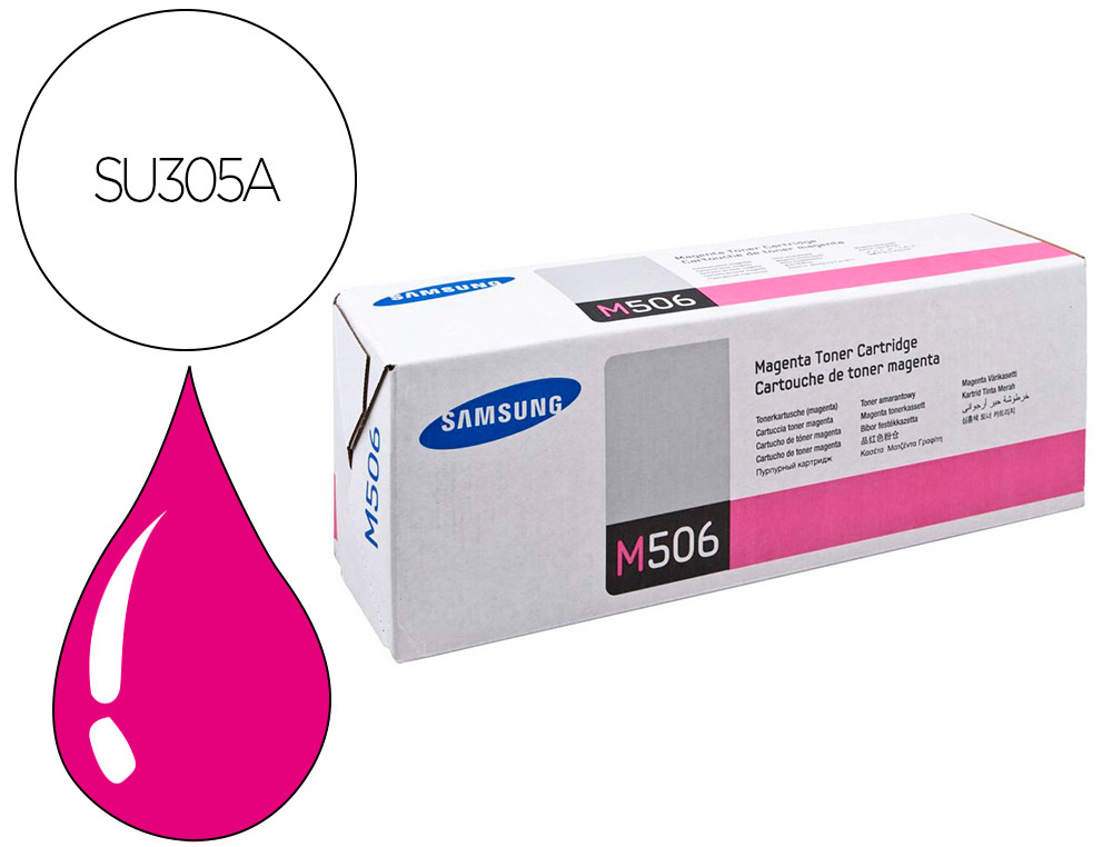 CARTOUCHE SAMSUNG CLT-M506L COULEUR MAGENTA 3500 PAG