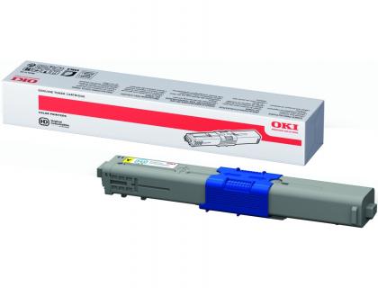 CARTOUCHE OKI MC562/C511 COULEUR JAUNE 5000 PAG