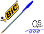STYLO-BILLE BIC CRISTAL CRITURE MOYENNE 0.5MM ENCRE CLASSIQUE BILLE INDFORMABLE CAPUCHON COULEUR ENCRE BLEU