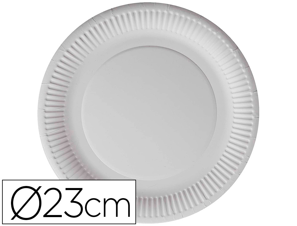 ASSIETTE EN CARTON COLDIS RONDE DIAMETRE 23CM PAQUET DE 100