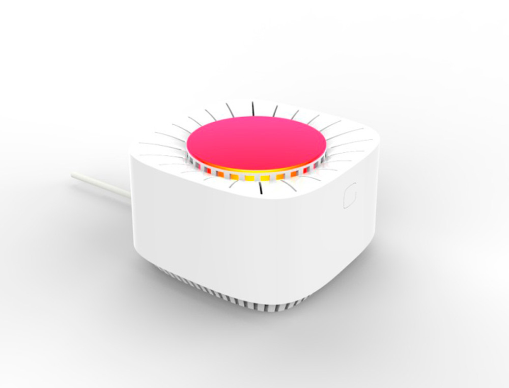 CAPTEUR DE CO2 ALERTE PAR VARIATION DE COULEUR AVEC     ALARME AUTOMATIQUE ET         CONNECTION WIFI