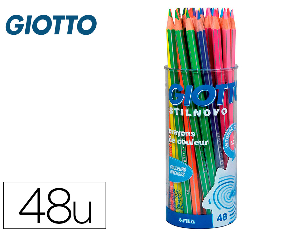 JOVI Crayons feutres - Pot de 48 gros feutres à colorier - 12 coloris |  Piccolino