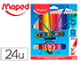 24 CRAYONS DE COULEURS COLOR'PEPS STRONG GREEN       ULTRA-R SISTANTS