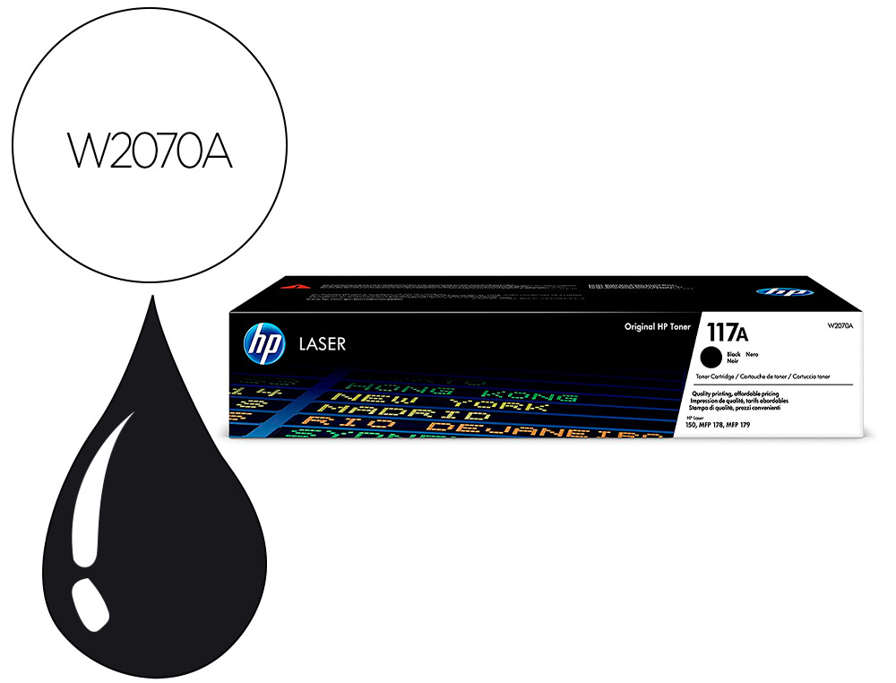 CARTOUCHE D'ENCRE HP COLOR LASERJET HP 117A NOIR