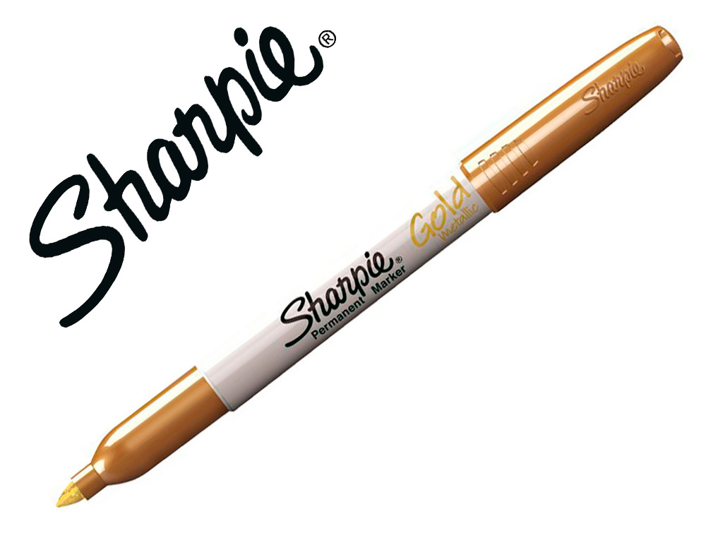 MARQUEUR PERMANENT SHARPIE POINTE FINE METALLIC COULEUR  OR