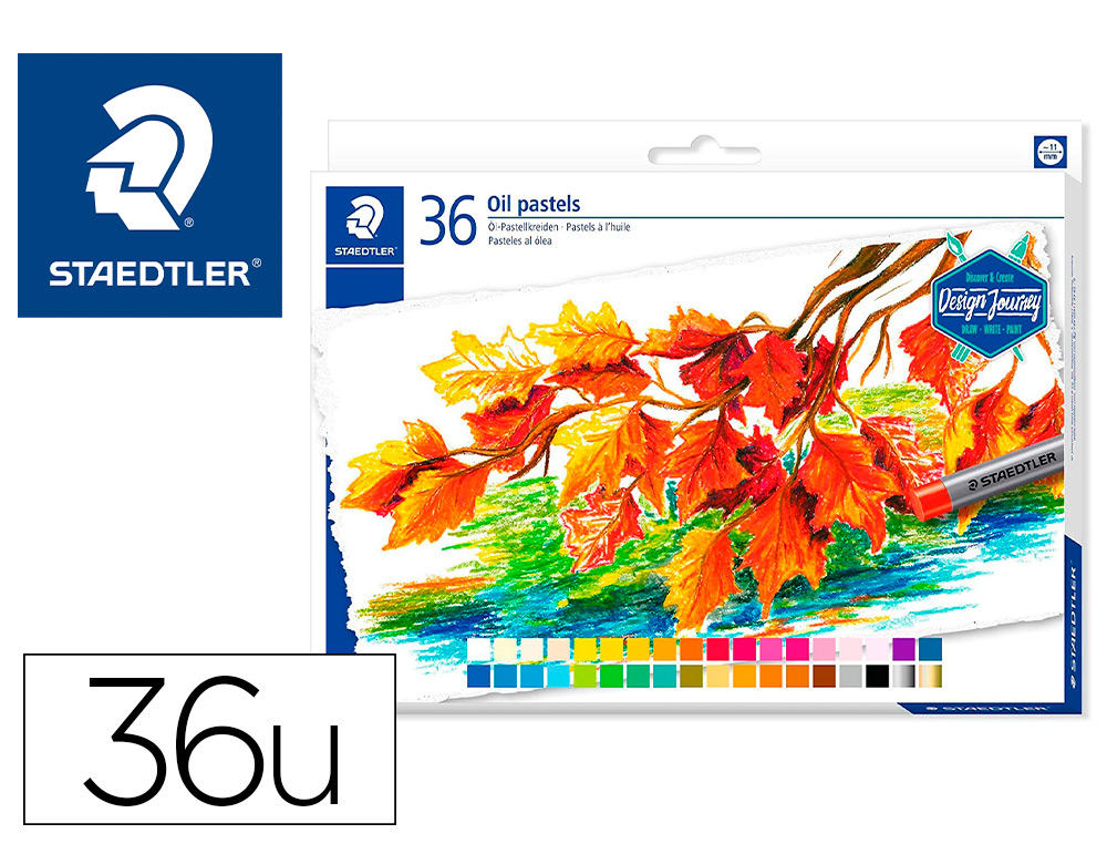 CRAYONS CIRE STAEDTLER  2420 EDITION DESIGN JOURNEY PASTEL A L HUILE COLORIS ASSORTIS    ETUI DE 36