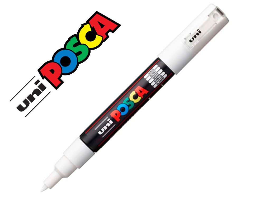 Posca Uniball Marqueur pointe moyenne conique blanc - prix pas